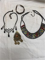 2 Necklaces, 1 Bracelet, & 1 Pendant