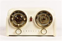 VINTAGE CROSLEY RADIO & CLOCK MODEL D-25