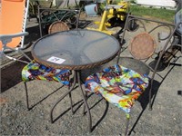 3pc bistro style table & chair set