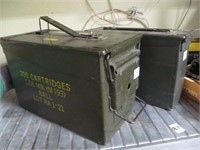 2 - metal ammo boxes