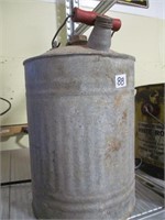 Galvanized fuel can