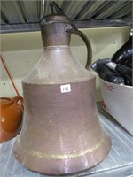 Lg copper pitcher / urn