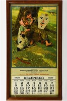 1929 BENSON FARMERS CO-OP ASSOC. PAPER CALENDAR
