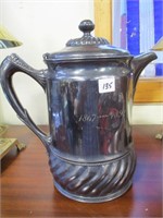 1867-1892 silver plated insul water pitcher