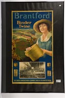 ORIGINAL 1920'S BRANTFORD BINDER TWINE POSTER