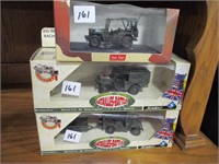 3 - toy military vehicles-new 4-4 1/2" long
