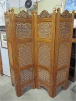 Asian style 4 panel dressing screen