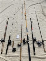 7 Assorted Rods & Reels