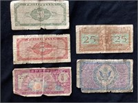Paper Money- MPC, Philippines, Korea