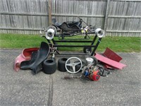 Racing Go Cart On Stand w/ Engine