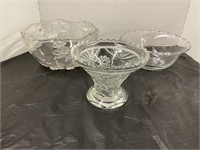Glassware-bowls, covered dish, misc