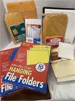 Office supplies-folders-envelopes