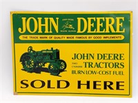 John Deere Metal Sign15.5" x 11"