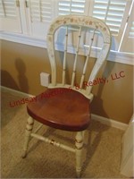 White decorative wood chair