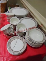 Approx 53 pcs of Adams dishes: ...