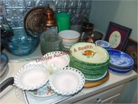 Approx 60 pcs misc dishes: bowls, plates,