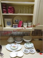 Approx 30+ pcs of misc dishes: wine glasses,