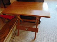 Wood folding table 24x16x24