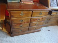 Wood 4 drawer cabinet 35x21x30