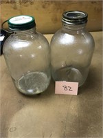 2 Gallon Size Vtg. Jars