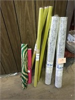 2 Rolls of Vinyl Wall Covering & Wrapping Paper