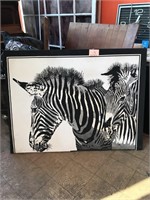 Zebra Picture on a Material Type Platform