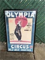 Framed Circus Poster