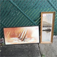 2 Framed Paintings