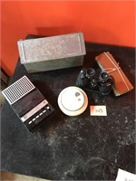 Binoculars, Mail box, Cassette Player & Prisms