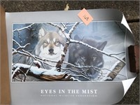 Eyes in the Mist Wolf Poster