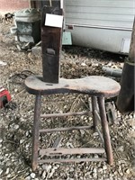 Wooden Antique Shoe Repair Stand