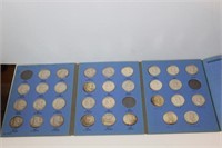 Partial Set of Silver Franklin Half Dollars