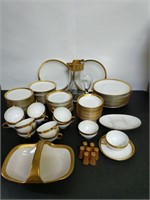 Gold-rimmed Hutschenreuther China and More