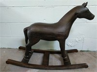 Vintage Wooden Rocking Horse