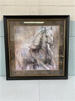 Large Framed Horse Print