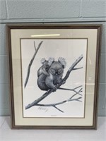Signed Koala Bear Print