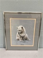 Signed Polar Bear Print