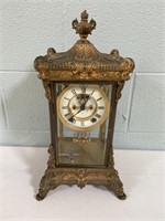 Antique Ansonia Brass Clock