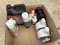 Oil, fuel treatment, antifreeze, and solvent lot
