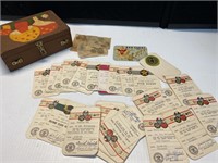 Antique Boy Scout merit cards from the 1960’s and