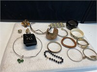 Bracelets, rings, necklace set