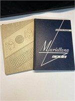 Antique yearbooks from 1949 and 1952
