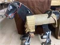 Vintage Midnite Tots toys wooden horse