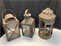 Vintage lanterns (3 qty)