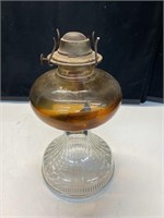 Glass oil lamp base