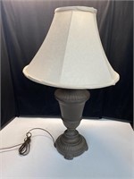 Metal lamp with shade