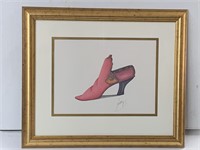 Sassy Shoe Picture signed 21 ? x 25