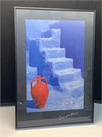 George’s Métis Red Pottery Stairs Print