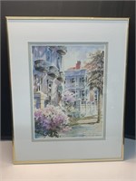 Charleston Watercolor Signed 16”x21”