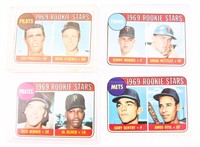 1969 TOPPS ROOKIE STARS BASEBALL CARDS - LOT OF 4